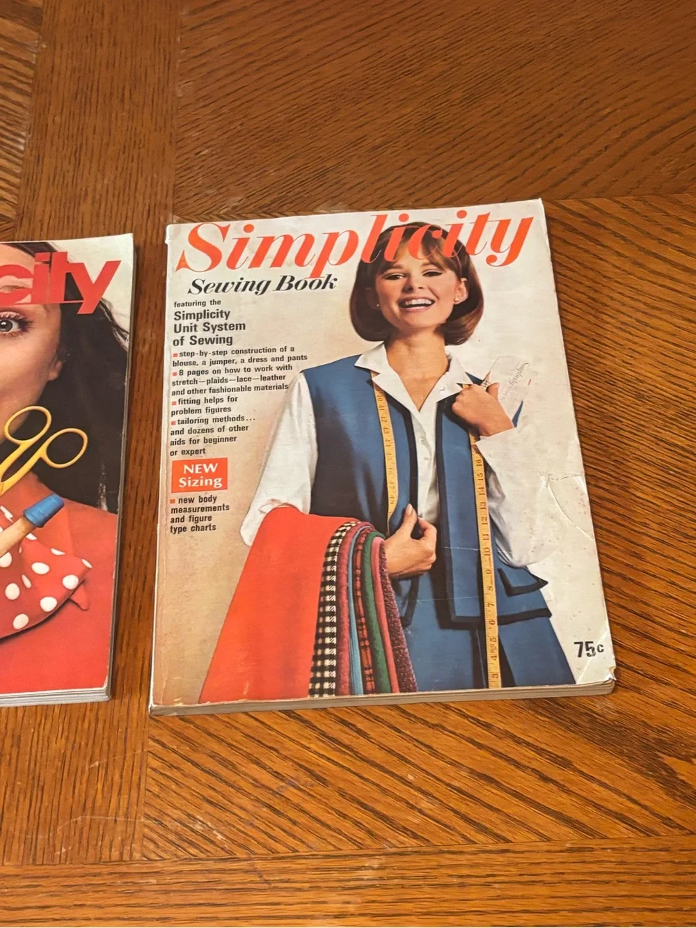 Vintage 1970 & 1975 Simplicity Sewing Book Magazine Lot of 2 Retro Fashion
